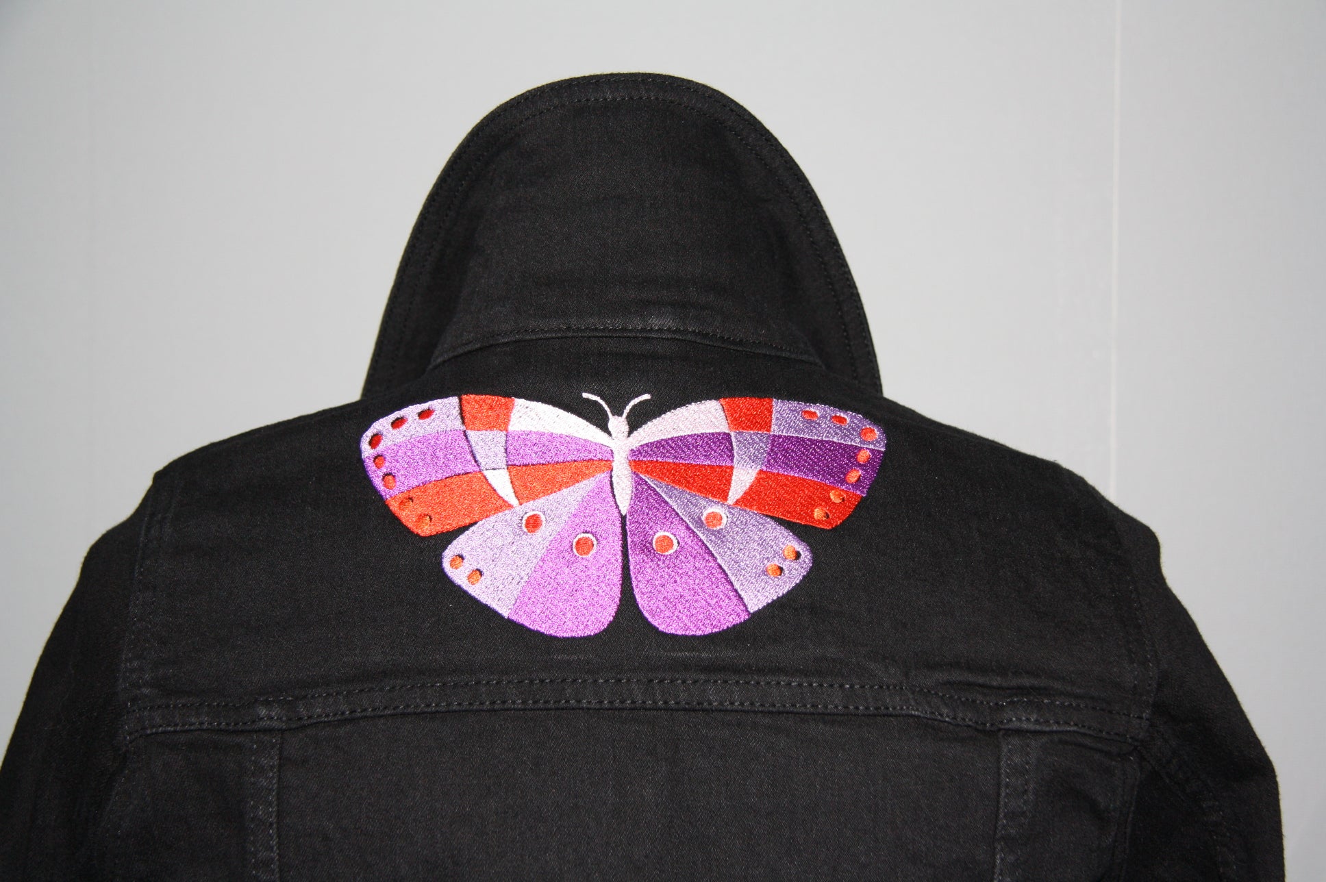 Spijkerjas Butterfly