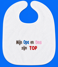 Slab met borduring