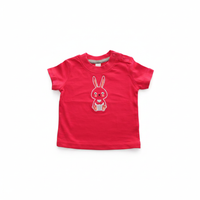 T-shirt Baby Konijntje heldere fuchsia