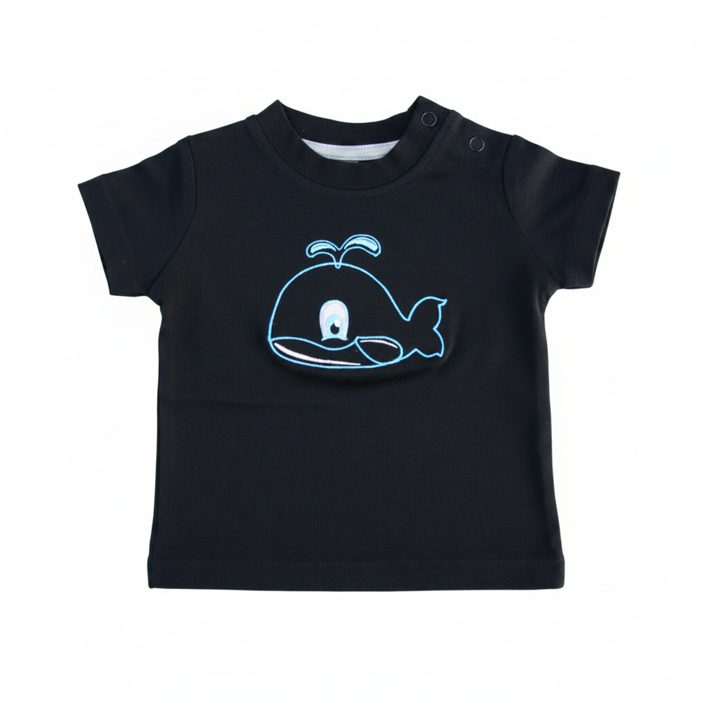 T-shirt Baby Walvisje navy 3